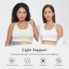 41XLrVeuwDL.jpg Womens Sports Bras for Women Light Support Padded Workout Bras for Women Supportive Seamless Women's Wireless Yoga Bra