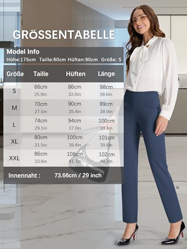 Buttery Soft Women's Bootcut Yoga Pants with 4 Pockets Tummy Control Workout Bootleg Work Pants