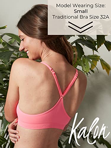 41ZzPmEYnhL.jpg Women’s 4 Pack Racerback Sports Bralette Seamless Wireless Comfort Bra