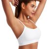 41cqds9FdML.jpg Smooth Sports Bras for Women Workout Tops Y-Back Padded Yoga Bra Basic Wireless Bra