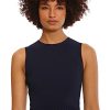 41d1MECyCrL.jpg Women's Sleeveless Stretch Light Bubble Crepe Pleated Skirt Midi Dress