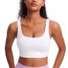 41dKvLwxzmL.jpg Butterluxe Womens U Back Sports Bra - Scoop Neck Padded Low Impact Yoga Clothes Workout Crop Top with Built in Pads