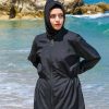 41eU4l2o-ML.jpg Islamic Long Sleeve Swimsuits for Women Modest Muslim 4 PCS | Full Cover Rash Guard Burkini | Arabic Swimwear