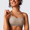 Clouduxi Y Back Sports Bras for Women - Light Support Racerback Yoga Bra, A-C Cups