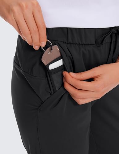 Womens 4-Way Stretch Ankle Golf Pants 7/8 Casual Dress Work Athletic Travel Workout Sweatpants with Pockets