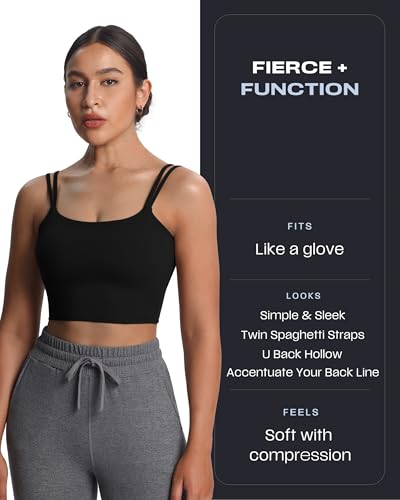 41jMRqtB2KL.jpg Women's Workout Sports Bras Fitness Yoga Crop Tank Twist Back Cami