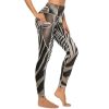 41jNNS0AwtL.jpg Portrait of Zebra Women's Yoga Pants Stretch Leggings with Pockets High Waist for Workout