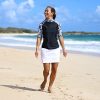 41jkExRwVGL.jpg Women’s Aloha Short Sleeve Sun and Swim Shirt with UPF 50+ Sun Protection – Womens Short Sleeve Rash Guard