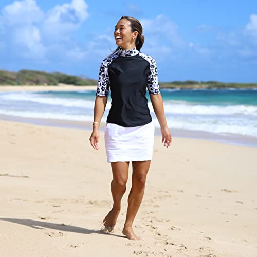 41jkExRwVGL.jpg Women’s Aloha Short Sleeve Sun and Swim Shirt with UPF 50+ Sun Protection – Womens Short Sleeve Rash Guard