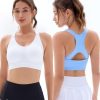 Sports Bras Pack for Women: Padded Support Adjustable Strap Racerback Bra for Workout Gym Yoga Large Bust