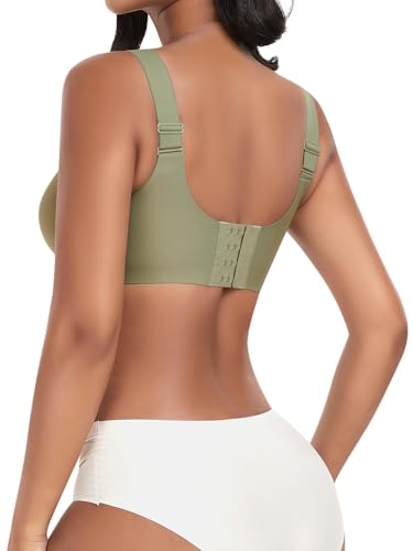 Wireless Bras for Women No Underwire Seamless Full Coverage Comfortable Everyday Bra with Medium Support