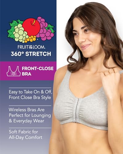41lpwUMzboL.jpg Women's Multi-Pack Front Closure Cotton Bra