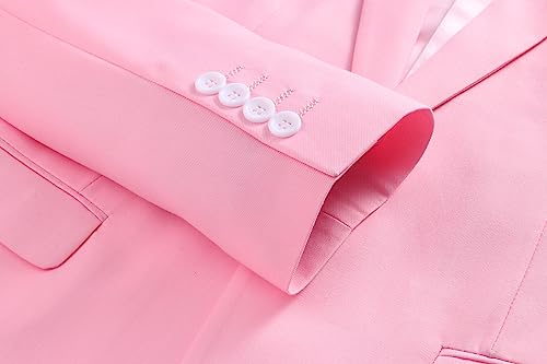 41m9ePWWi-L.jpg Men's Suit Slim Fit 2 Button 2 Piece Suits for Men Party Formal Dress Solid Tuxedo Blazer Jacket Pants Set