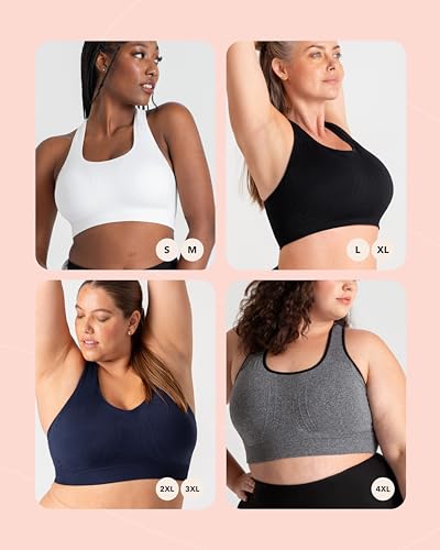 41mYtr8UjlL.jpg Sports Bras for Women - Workout Bras for Women, Plus Size Sports Bra, Workout Tops for Women High Support