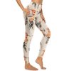41n2SsLBfyL.jpg Hoopoe Bird Watercolor Women's Yoga Pants Stretch Leggings with Pockets High Waist for Workout