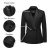 Women's Pants Suit 2 Piece Set Smil Fit Jacket Shawl Sollar Blazer Dress for Women