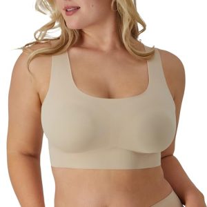 Women's Comfort Revolution Easylite Wireless T-Shirt Bra, Pullover Wirefree T-Shirt Bra