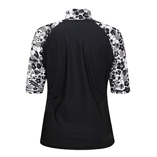 41ng1VeZTaL.jpg Women’s Aloha Short Sleeve Sun and Swim Shirt with UPF 50+ Sun Protection – Womens Short Sleeve Rash Guard