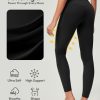 Compression Leggings with Pockets for Women Tummy Control Leggings No Front Seam Workout High Waist Yoga Pants