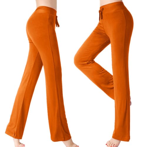 Women's Yoga Pants 2025 High Waist Workout Wide Leg Yoga Pants Lounge Running Drawstring Waist Flare Leggings