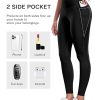 Leggings with Pockets for Women, 6 Packs Soft High Waisted Tummy Control Workout Yoga Pants