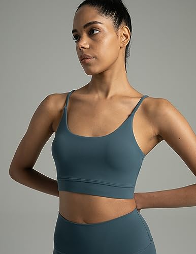 Women's Dreamlux Bowknot Strappy Sports Bras Light Impact Workout Yoga Tops