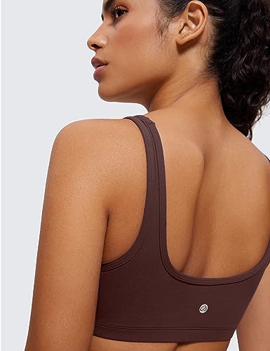 41ra9kvmsYL.jpg Butterluxe Mini Bra for Women - Scoop Neck Low Impact Wireless Sports Yoga Padded Workout Cami