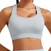 Sports Bras for Women High Support,Racerback Running Bra Molded Cup Sports Bra with Sewn in Pads