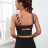 41se1IwkKQL.jpg Sports Bras for Women High Support Longline Workout Tank Tops Built in Bra Strappy Yoga Padded Crop Top
