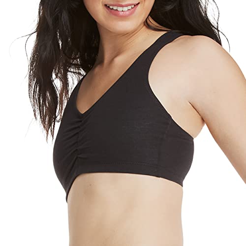41tPZE2ph8L.jpg Women's X-Temp Wireless Low-Impact Stretch Pullover Racerbacj Bra, 2-Pack
