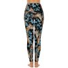 Giraffes and Butterfly Women's Yoga Pants Stretch Leggings with Pockets High Waist for Workout