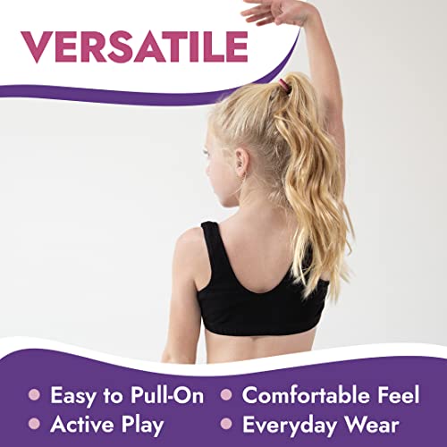 41vPvXfmykL.jpg Girls and Teens Racerback Active Sports Bra, Breathable, Lightweight, Multipacks