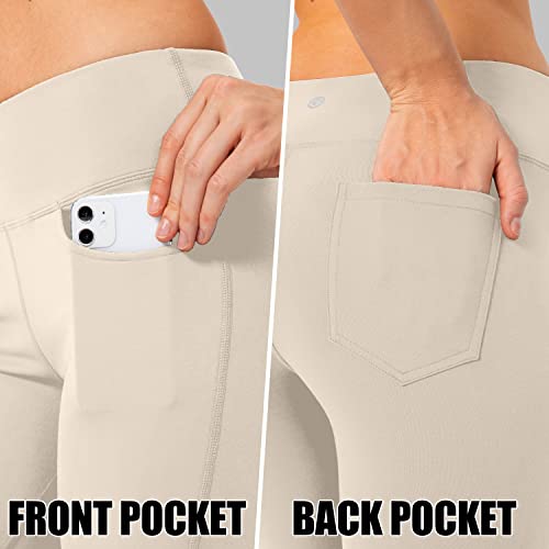 Women's Yoga Pants 4 Pockets High Waist Dress Pants Tall Bootcut Work Pants