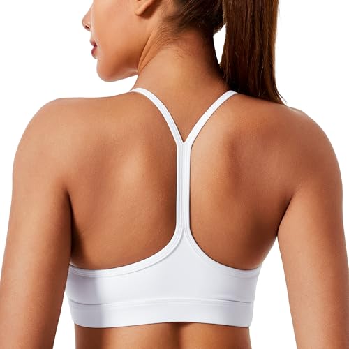 41vr3WvdtL.jpg Smooth Sports Bras for Women Workout Tops Y-Back Padded Yoga Bra Basic Wireless Bra