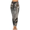 41wAGVzpJL.jpg Portrait of Zebra Women's Yoga Pants Stretch Leggings with Pockets High Waist for Workout