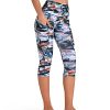 Women's High Waisted Yoga Capris with Pockets, Tummy Control Non See Through Workout Athletic Running Capri Leggings