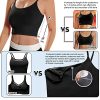 Sports Bras for Women Quick-Dry Padded Wirefree Workout Crop Cute Tank Tops Camisole Yoga Fitness Running Gym