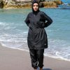 51Hbnot4GlL.jpg Islamic Long Sleeve Swimsuits for Women Modest Muslim 4 PCS | Full Cover Rash Guard Burkini | Arabic Swimwear