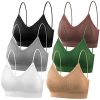 Bras for Women Pack of 6, Bralettes for Women Padded, Sports Bras for Women