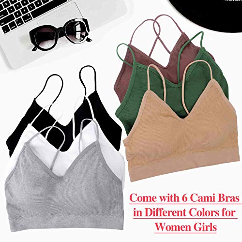 Bras for Women Pack of 6, Bralettes for Women Padded, Sports Bras for Women