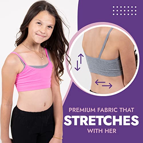 Girls Seamless Training Bra - Crop Sports Bra Pack
