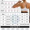 Y-Back Sports Bras for Women, Medium Impact Wirefree Padded Bra Workout Crop Top Longline Sports Bra Push up