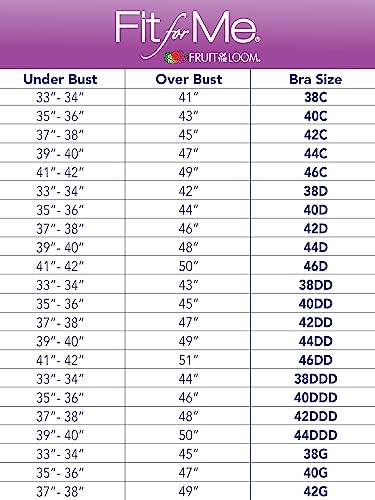 51ZKkKb8JWL.jpg Fit For Me By Women's Plus Size Cotton Unlined Underwire Bra-Pinch-Free Straps - Side and Back Smoothing