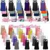 Women's Everyday Flowy Burnout Slub Racer Back Active Workout Tank Tops- 10 Pack