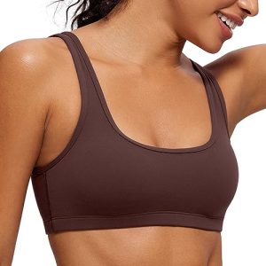51hx8KyGs3L.jpg Butterluxe Mini Bra for Women - Scoop Neck Low Impact Wireless Sports Yoga Padded Workout Cami
