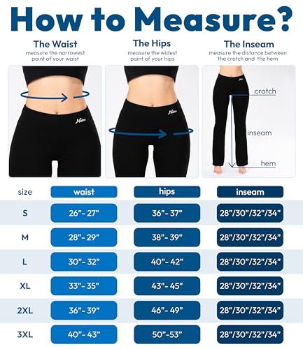 Straight Leg Yoga Pants - Yoga Pants for Women Soft & Breathable Womens Leggings for Gym & Yoga Regular & Plus Size