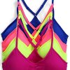 51n251Xpz3L.jpg Women’s 4 Pack Racerback Sports Bralette Seamless Wireless Comfort Bra