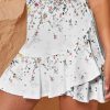 51ocXLjHp9L.jpg Women's Tennis Dresses Summer Sleeveless Plaid Athletic Dress for Women Standing Collar Ruffled Hem Midi Dresses