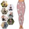 White Doves Flying Birds Women's Yoga Pants Stretch Leggings with Pockets High Waist for Workout