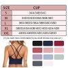 3 Pack Strappy Sports Bra for Women Sexy Crisscross for Yoga Running Athletic Gym Workout Fitness Tank Tops